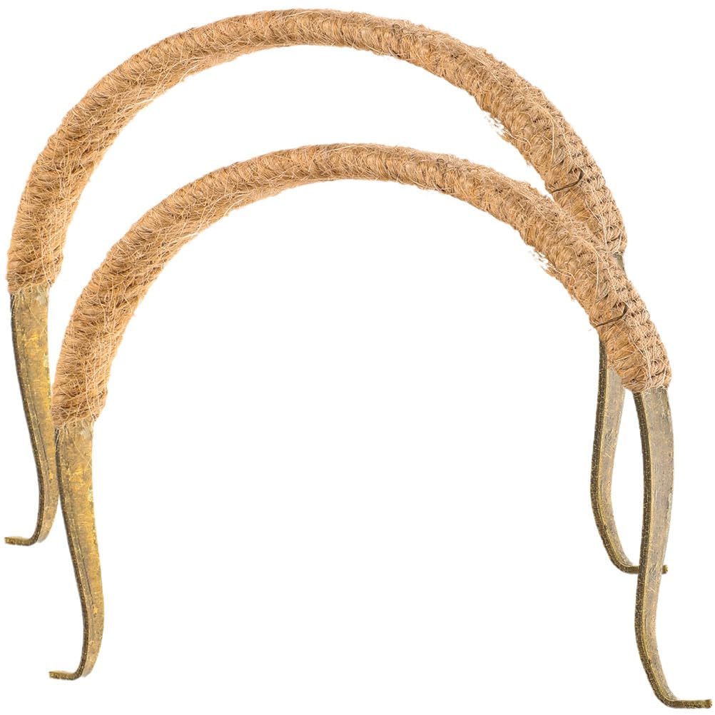 BESTonZON 2 Piezas Mango De Tetera Asas De Tetera De Cerámica Empuñadura De Portátil Empuñadura De Japonesa Mango De Olla Tejido s Aleación De Cobre Rota Porcelana