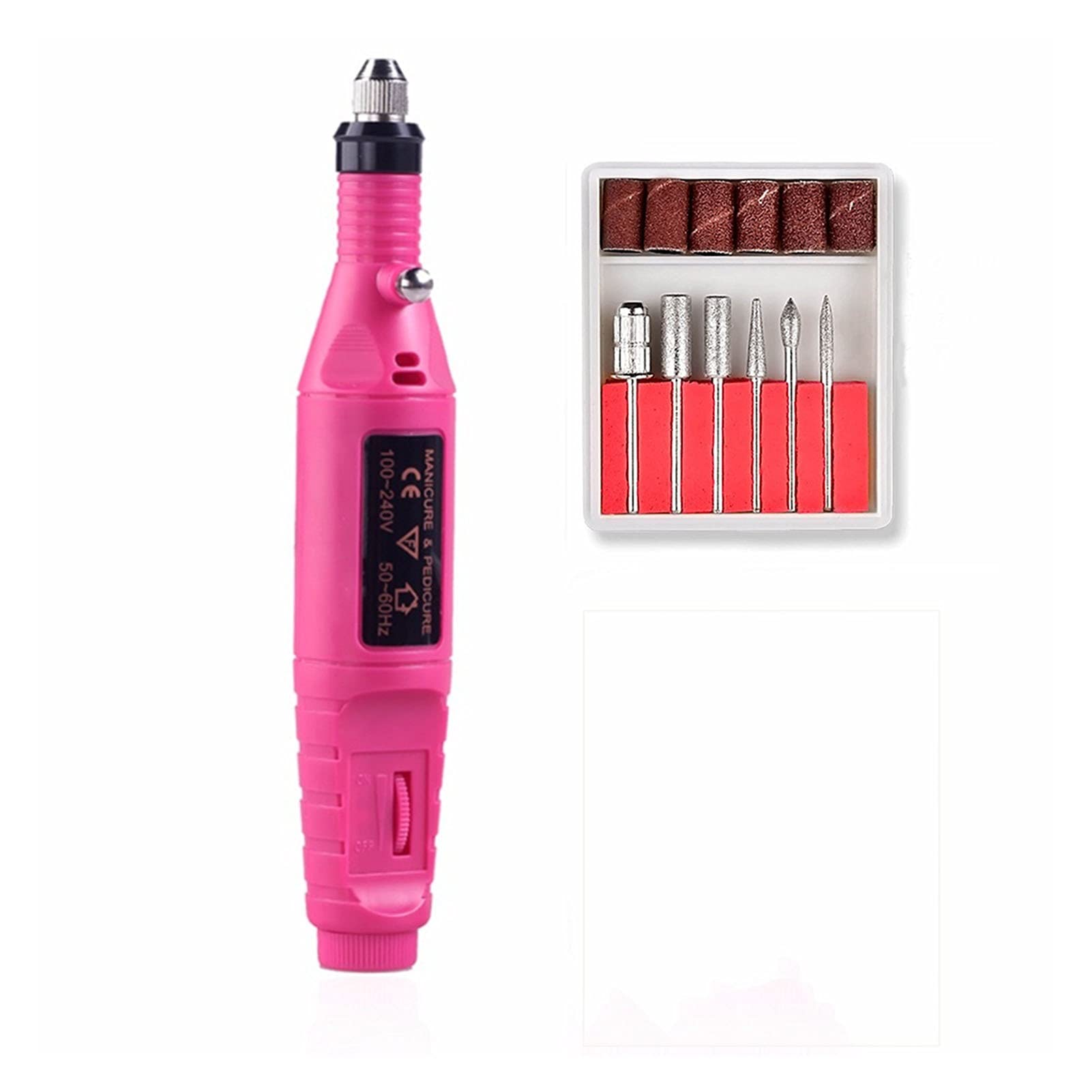 GZDtdsd Nail Drill Machine Electric Nail Drill Machine Set Professional Manicure Mill Cutter Nail Art Sanding File Gel Cuticle Remover Nail Art Tools(Pen)