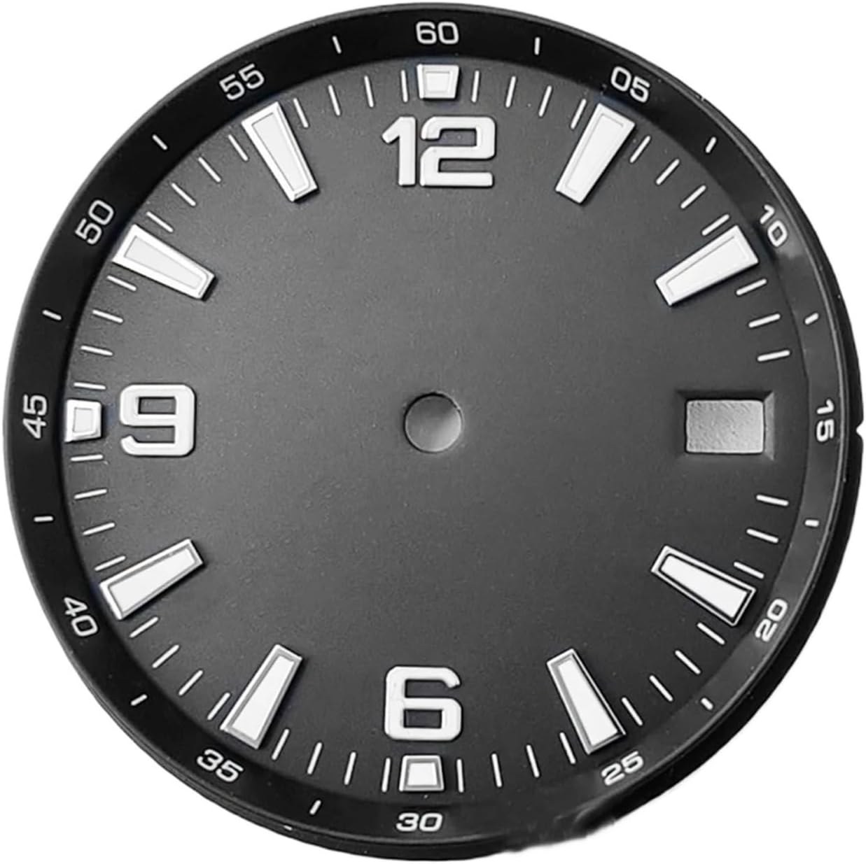1PC 31mm Dial Green Black White Blue Luminous Sterile Watch for NH35 NH35A Movement, R3 Black