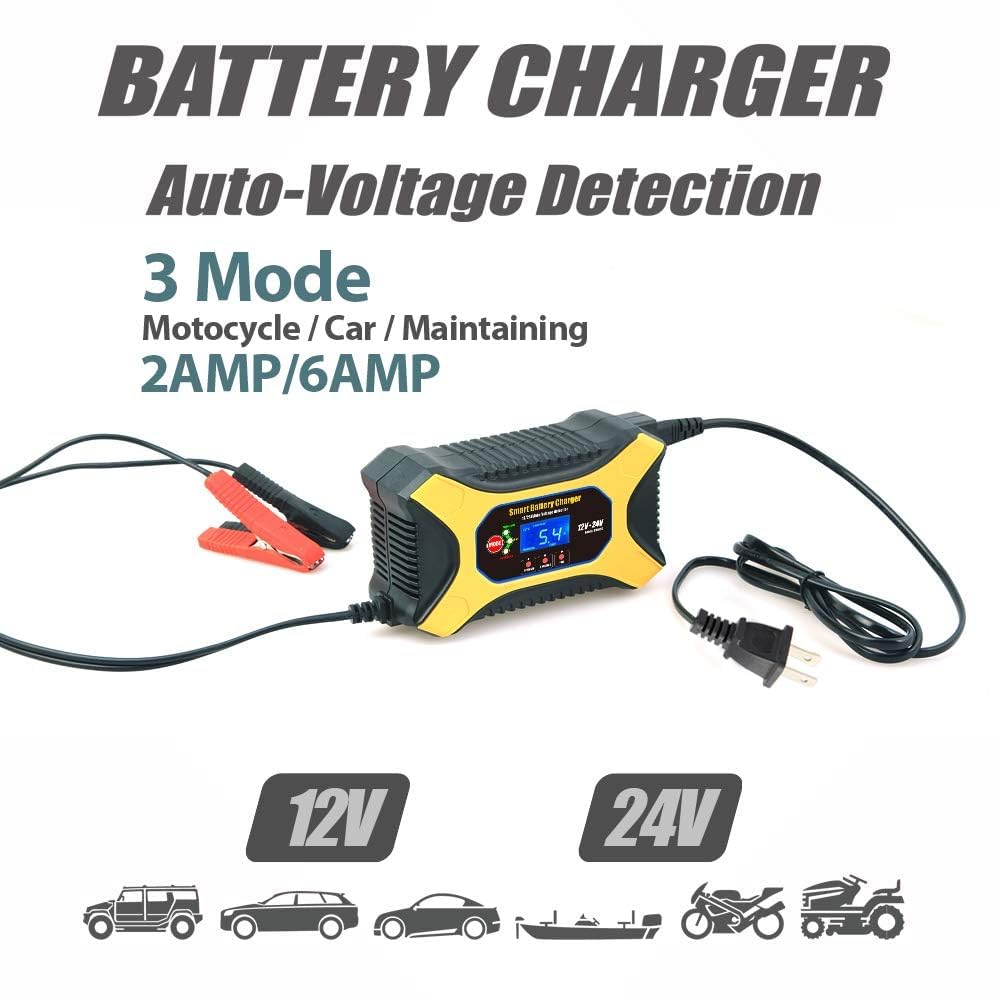 Cen-Tech Deluxe 12V 750mA Battery Maintainer & Float Trickle Charge