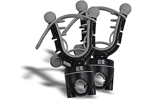ATV Clamp-on Gun Mount Holder w/ Rubber Straps for |UTV|Bikes|Carts|Boats. Securely Carry Bows/Axes/Shovels/Rifles