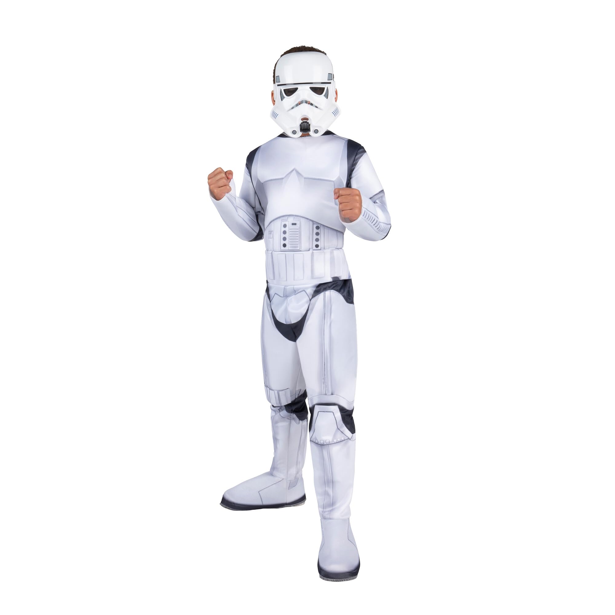STAR WARS Boys Deluxe Stormtrooper Costume, Kids Halloween Costume, Child- Officially Licensed