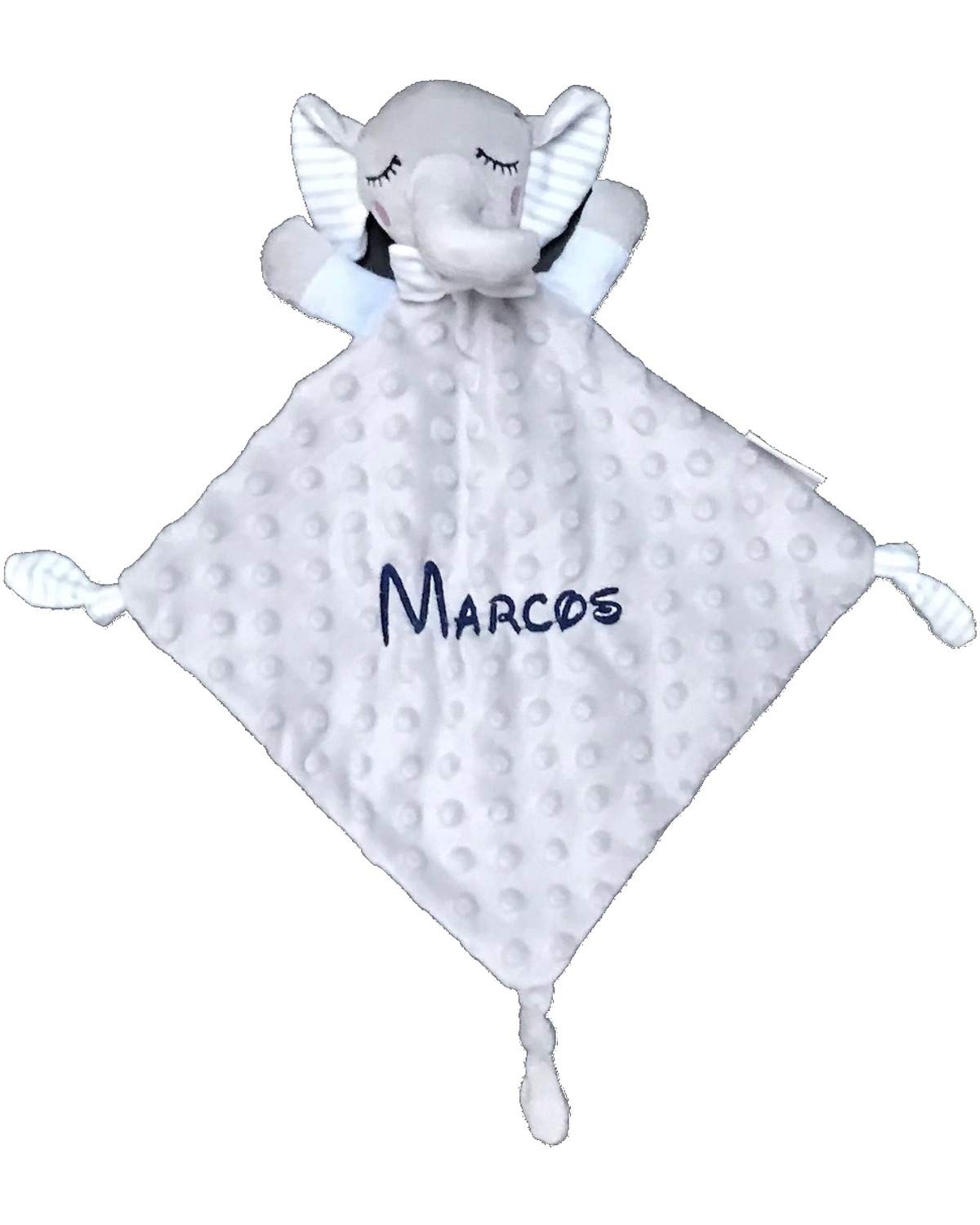 mibebestore Doudou Bebe Personalizado con Nombre Bordado Recien Nacido Dou Dou para Dormir Muñeco de Apego Regalo Personalizado Accesorio Infantil Baby Shower Bautizo Guardería Niño Niña