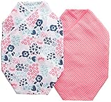 Carters Flowers Fine & Bold 2-Pack Swaddle Blankets - pink, one size