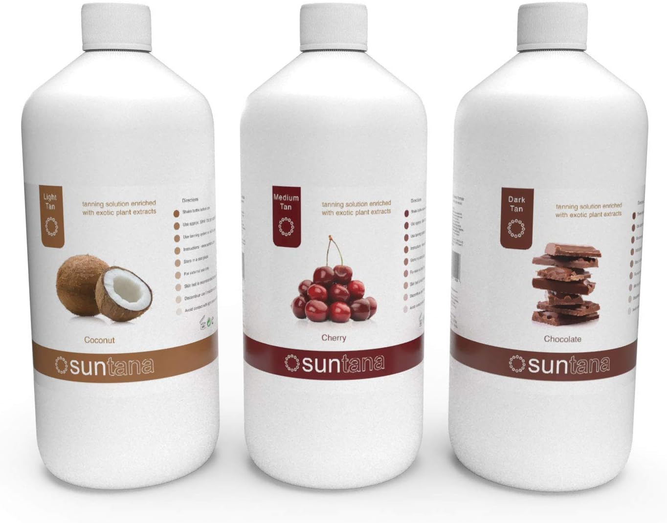 Suntana Spray Tan 1000ml Combo Pack Fragranced Tanning Solution 3 x 1000ml