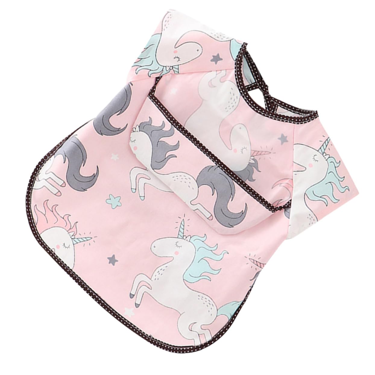 3piezas Babero Para Bebés De Años Diseño Divertido y Práctico Protección Efectiva Contra Derrames Comidas Rosa