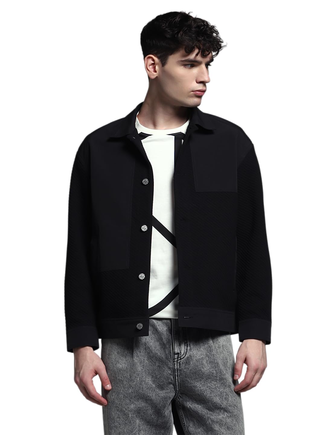 jack & jones Men's Polyester Standard Length A-Line Coat-picture-34