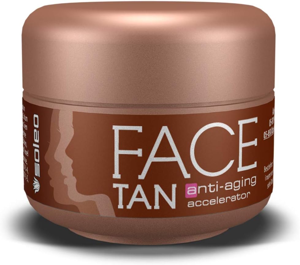 Soleo Face Tan anti-aging accelerator for sunbed tanning 15ml jar/pot