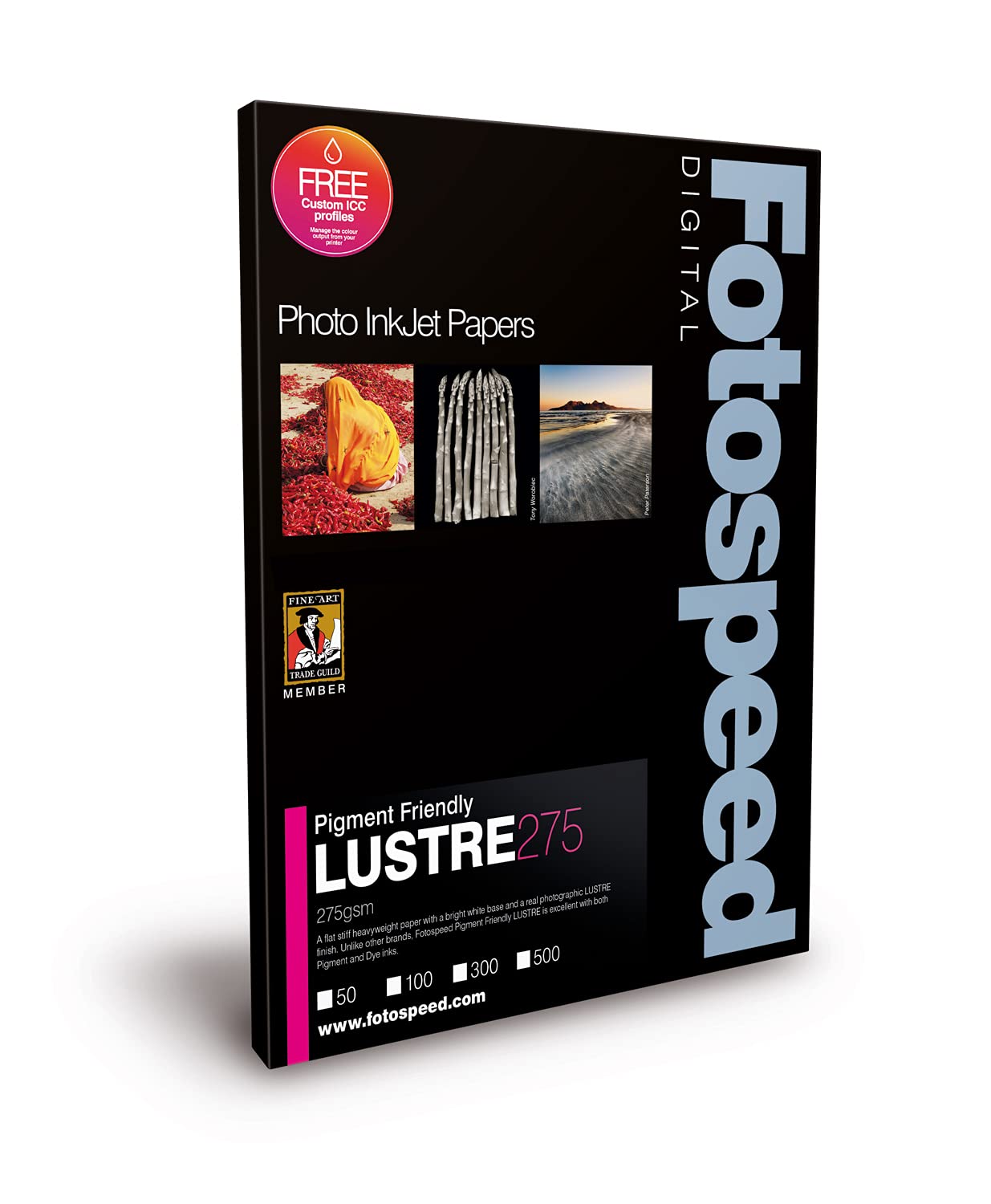 Fotospeed Pigment Friendly Lustre 275 Photo Paper - A3-50 Sheets