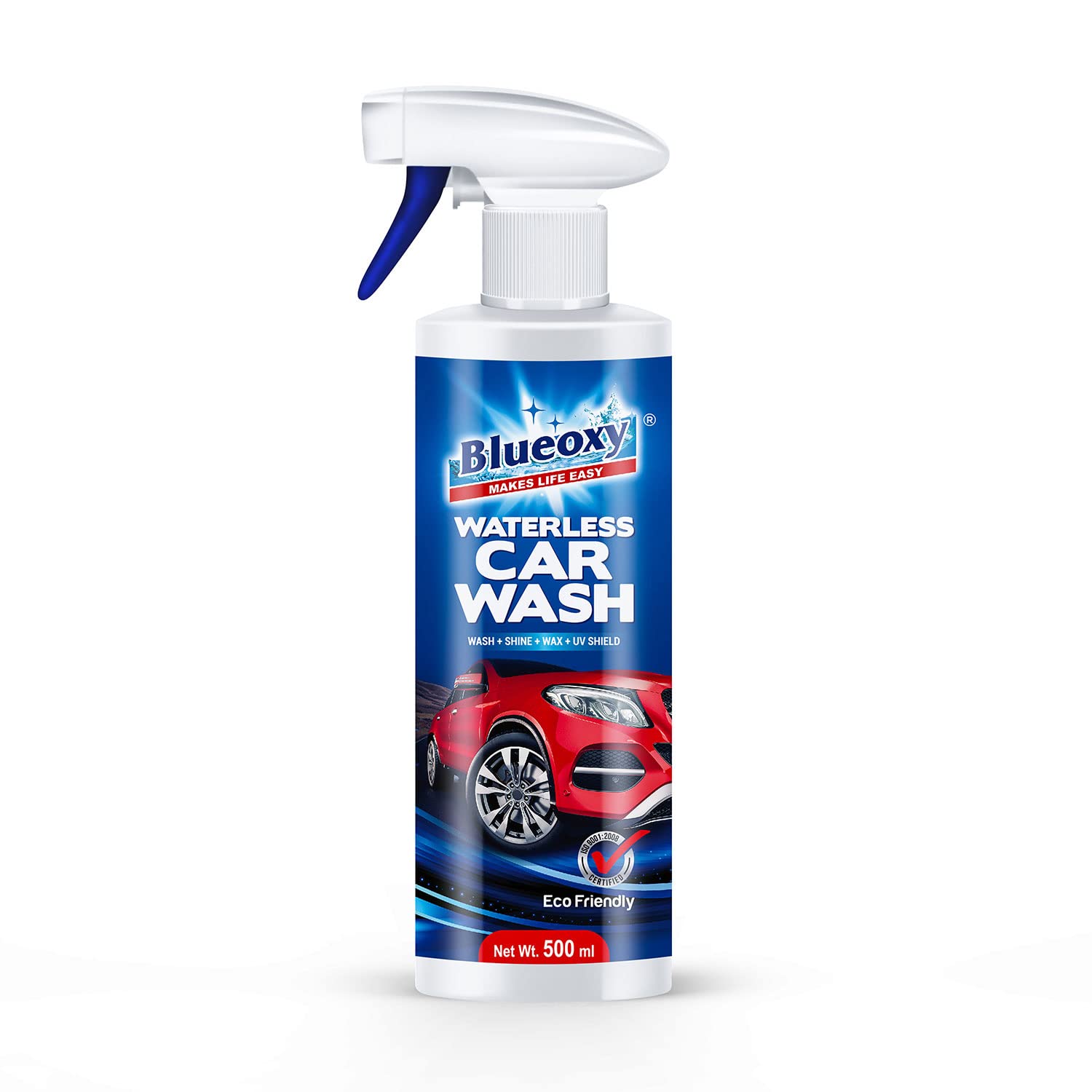 BLUEOXY Waterless Car Wash & Wax Quick Car Detailing Cleans, Shines