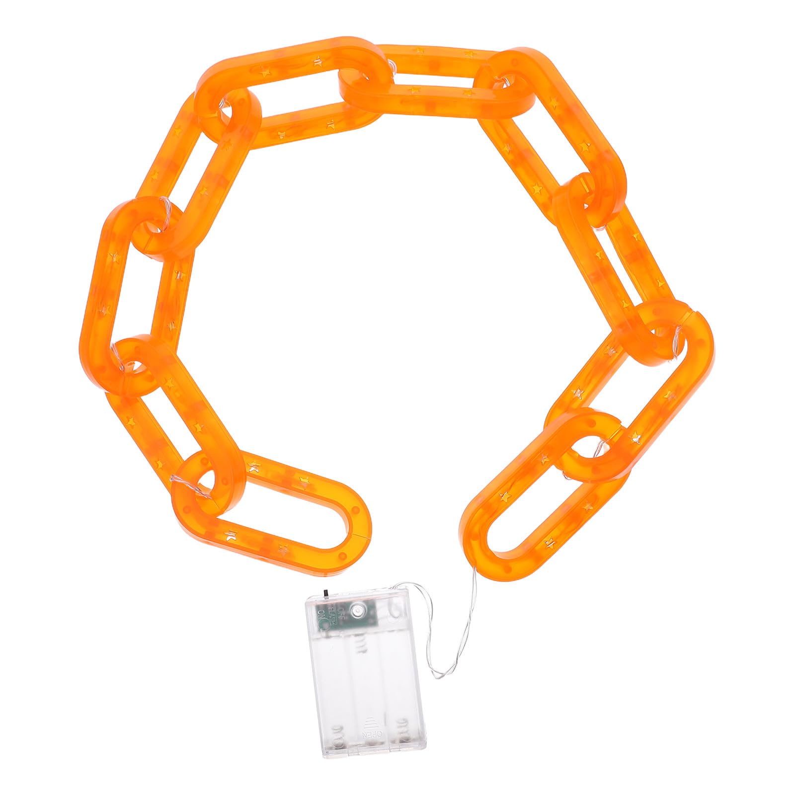 VOSAREA Plastic Chain Lights Halloween Decor LED Battery Operated Spooky Atmosphere Lights for Indoor Outdoor Party Skeleton Dog Costumes