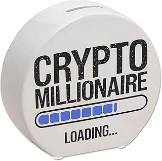 Crypto Millionaire Spardose mit Ladebalken Design Stylische Sparbüchse für Krypto-Fans und Anleger - Lustiges Design