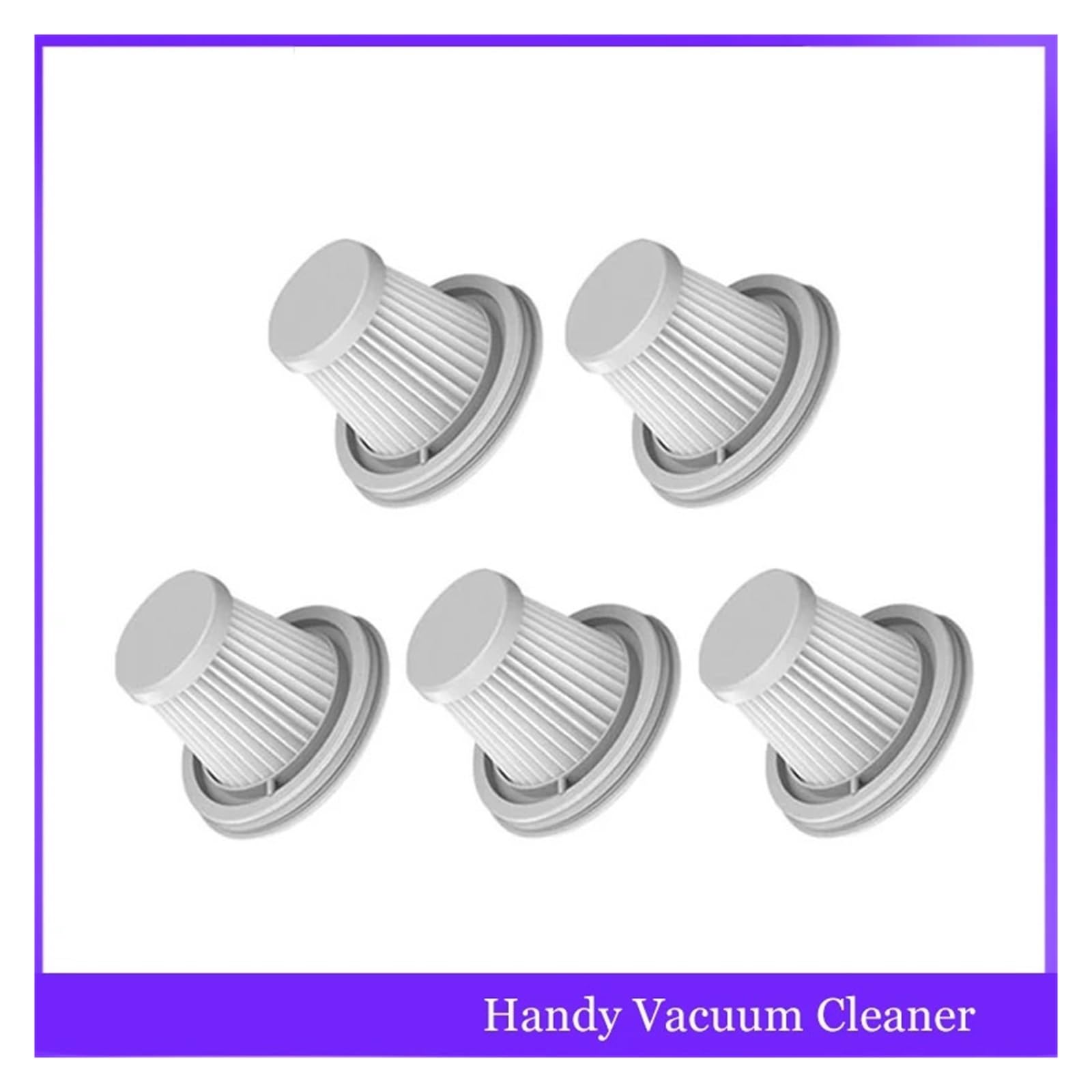 Accesorios de filtro de repuesto inalámbricos for el hogar, compatibles con Xiaomi, piezas de filtro Hepa for aspiradora práctica SSXCQ01XY H13(12pcs)