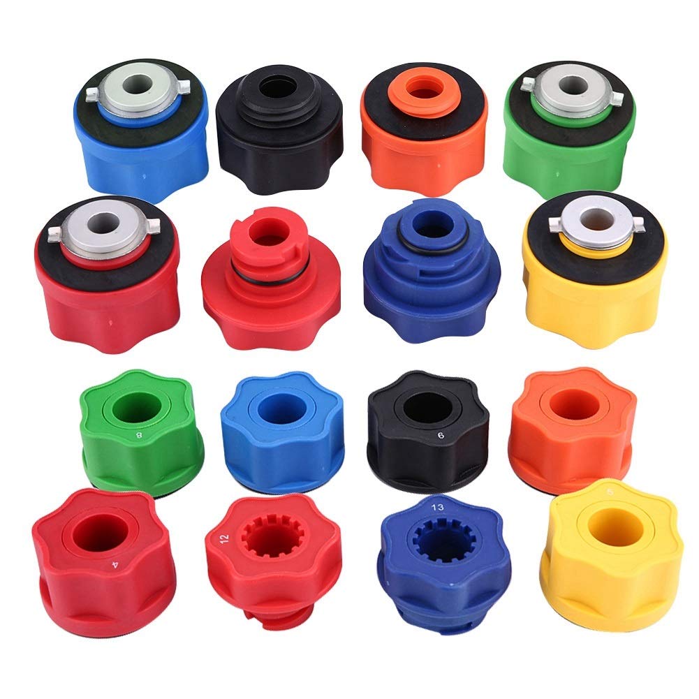 Embudo Para Aceite De Motor- Juego de llenado del adaptador del embudo de aceite del motor de automóvil, además de la herramienta de la furgoneta del automóvil del tubo de extensión en offset gir