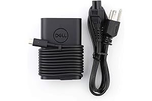 Dell 65W AC Adapter with USB Type-C and Power Cord