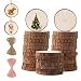 Fezzia Unfinished Wood Slices 30 Pcs 2.4"-2.8" 0.31" Thick Natural Predrilled with Hole Craft Wood Kit Wooden Circles Great for Arts and Crafts Christmas Ornaments DIY Crafts Gifts