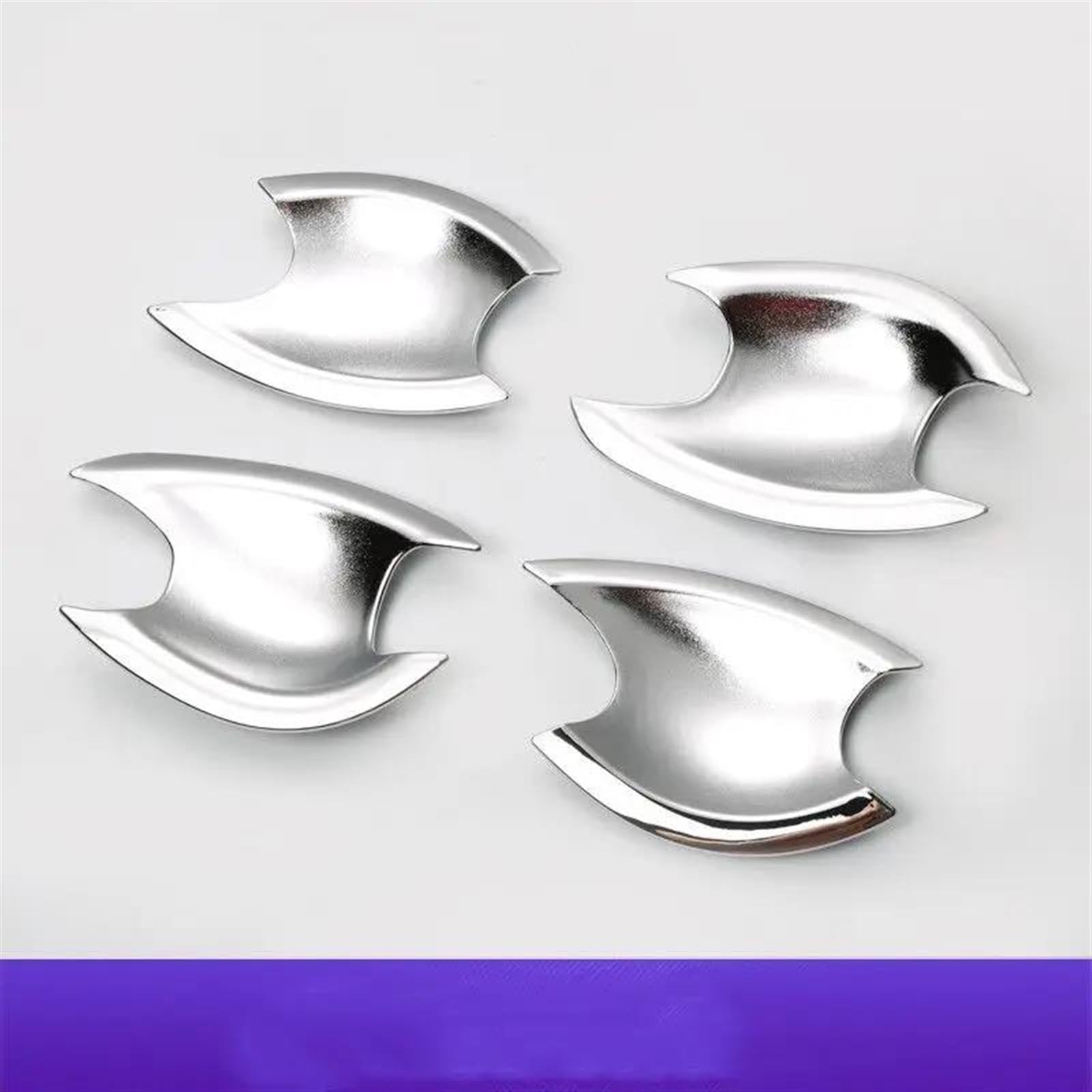 NOHEEU Car Style Exterior Door Handle Moulding Cover Trim Decor Auto for Hyundai for Elantra 2012-2016 2015 2014(Silver B)