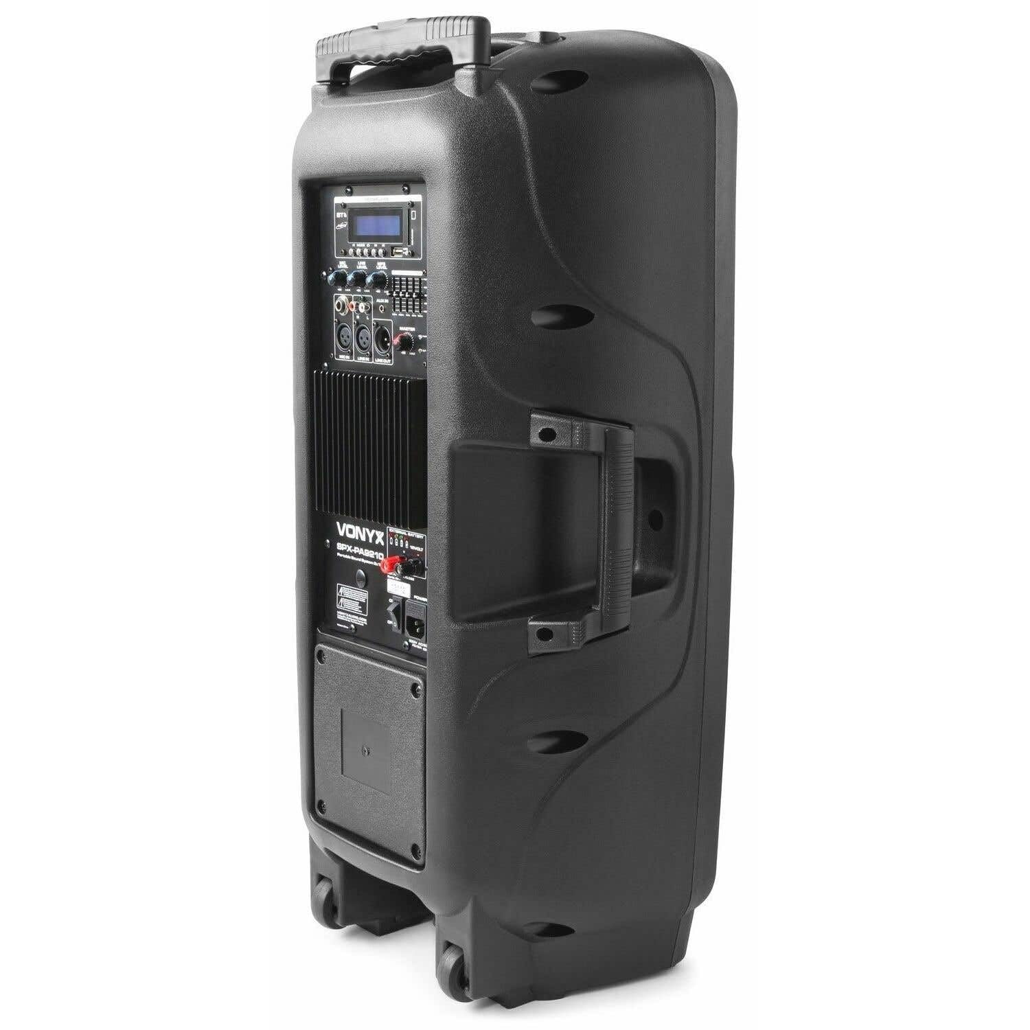 Vonyx SPX-PA9210 Akku Bluetooth Partybox, 1000 Watt mobiler Party Lautsprecher, Musikbox, Karaoke Anlage, Aktivlautsprecher mit Equalizer, für Unterwegs, Zuhause, Strand oder kleine Partys