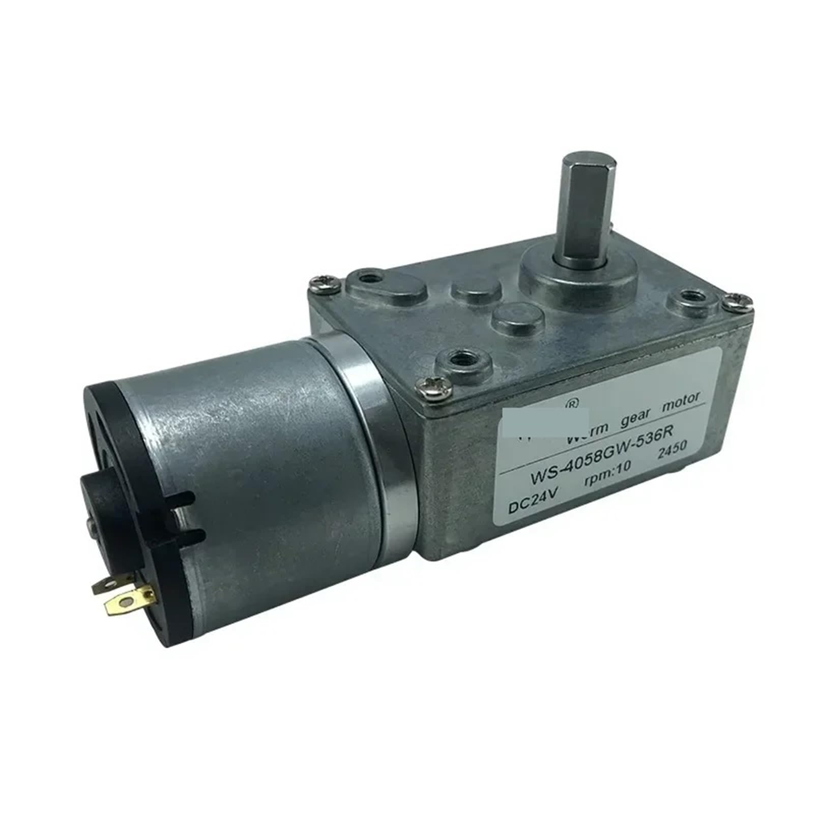1 szt. 536R silnik prądu stałego 12 V 24 V silnik turboworm pod kątem prostym o wysokim momencie obrotowym 4058 GW silnik sterujący prędkością (10 obr./min, 12 V)