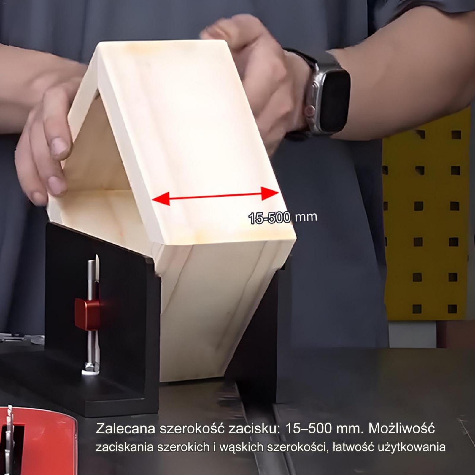 Przyrz?dy do jaskó?czego ogona do obróbki drewna, przyrz?d do ??czenia skrzynkowego,Zacisk podaj?cy do ramy k?towej | Przyrz?d do naro?ników, przyrz?d do wielowypustów do pi?y sto?owej, aluminiowy prz