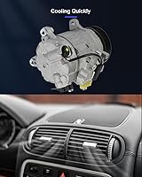 Vista 152 de ECCPP Compresor de CA 1997-2003 apto para Mitsubishi Montero Sport 3.0L 1999-2004 para Mitsubishi Montero Sport 3.5L Compresor de aire acondicionado