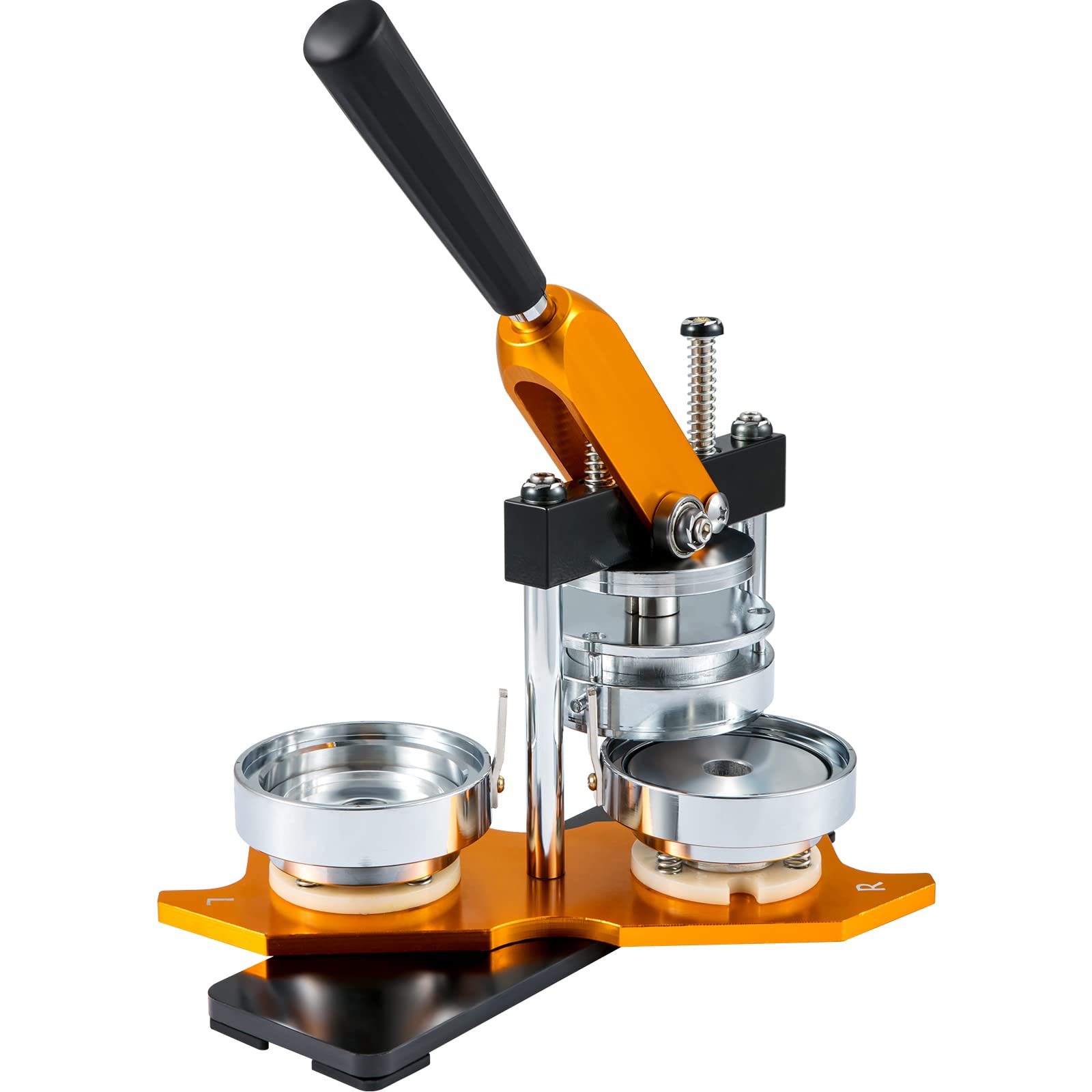 VEVOR Button Maker Machine, 75 mm (3 inch) Badge Punch Press Kit, Children DIY Gifts Pin Maker, Button Making Supplies with 100pcs Button Parts & Circle Cutter & Magic Book