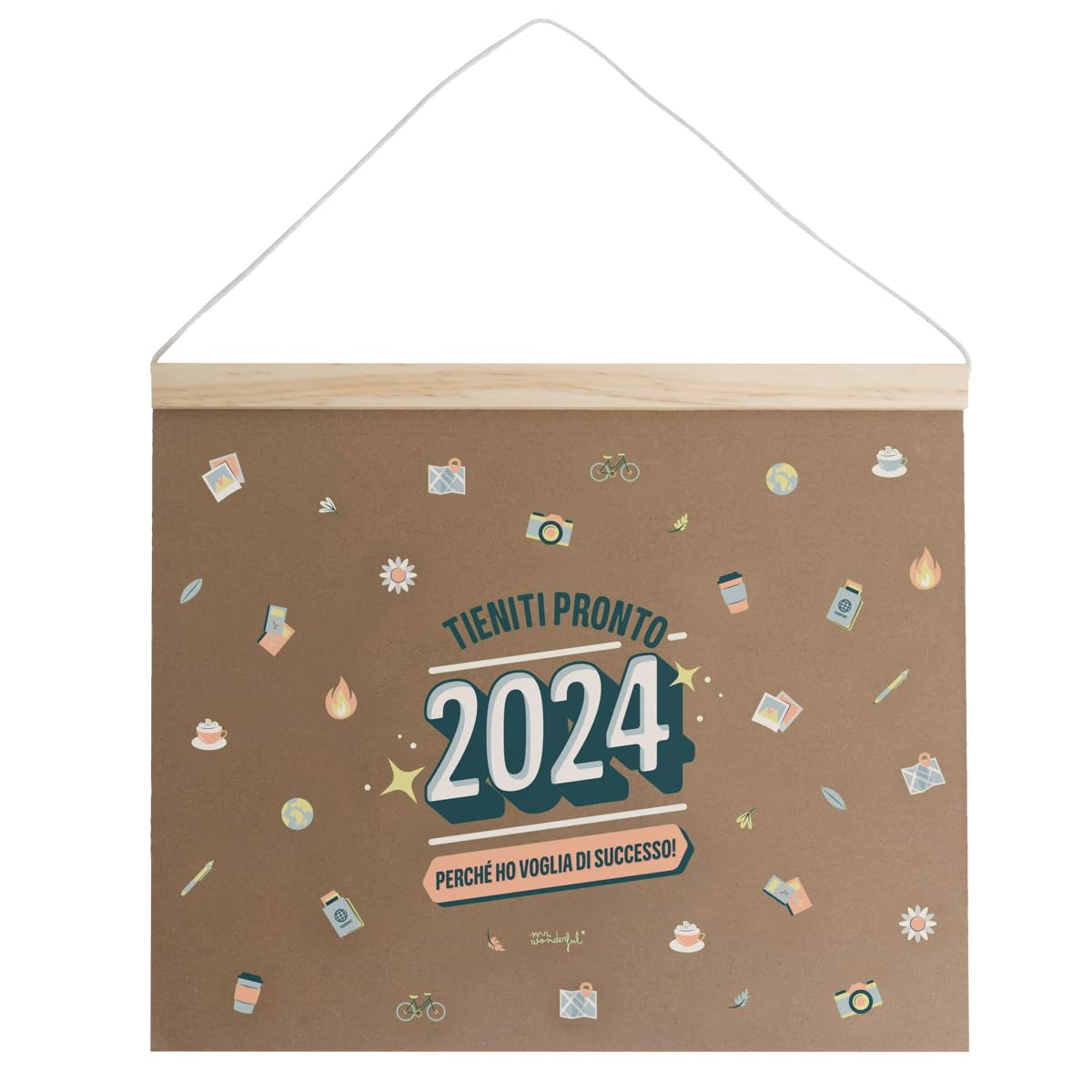 Mr. Wonderful 2024 Wall Calendar - Get Ready 2024 - Because I Want Success! 37 x 30 x 0.5