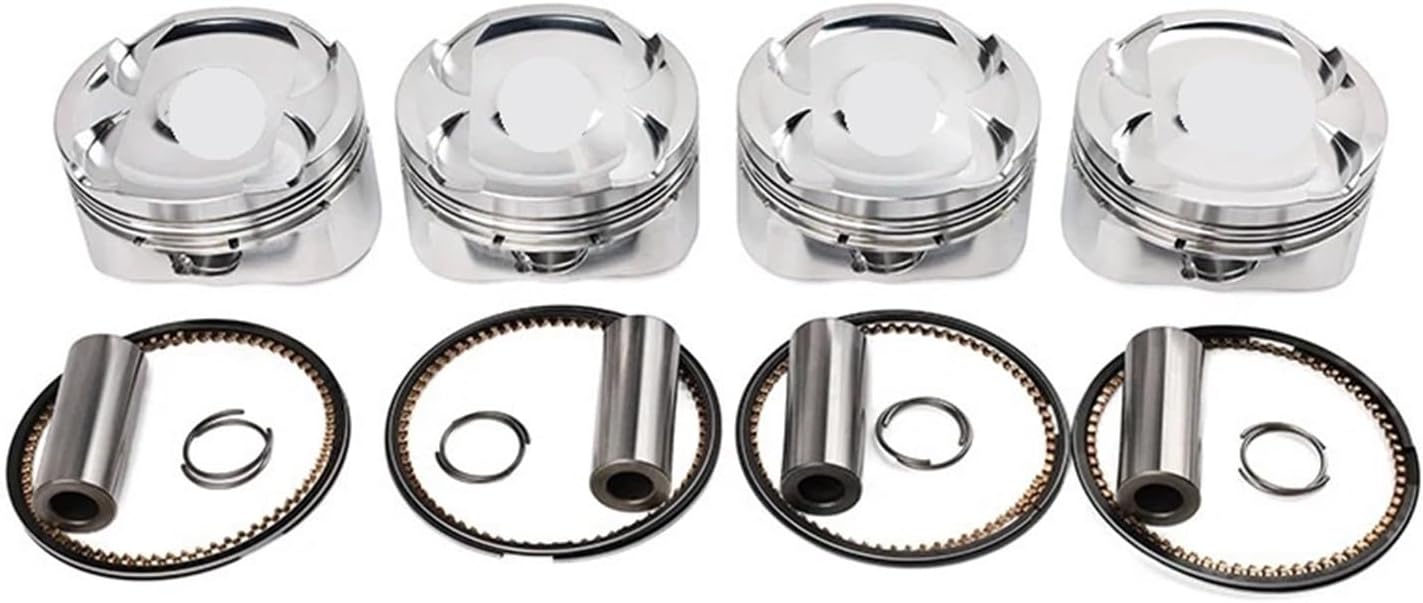 Racing 4032 Forged Pistons Compatible for Subaru EJ engine EJ20 with Rings Pins Performance(92mm 8.5.1)