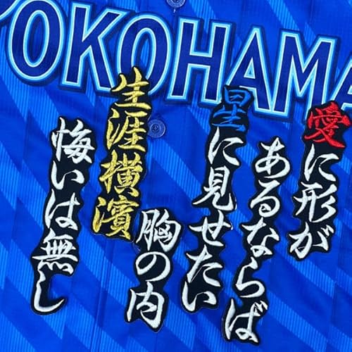 横浜 DeNA ベイスターズ 刺繍 ワッペン 生涯横濱 応援歌 黒 応援のサムネイル