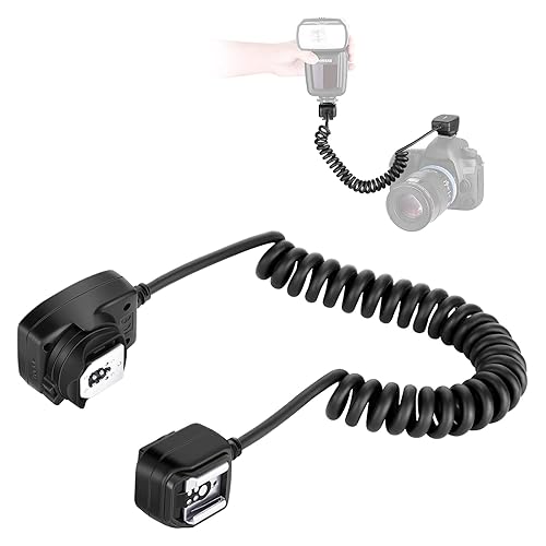 Neewer 4.2'/1.3m TTL Off Camera Flash Speedlite Cord compatible with Canon DSLR 800D/750D/700D/650D/600D/7D2/7D/6D2/6D/5D4/5D3/5D2/5DS/1D4/1D3/100D/80D/70D/60D Cameras