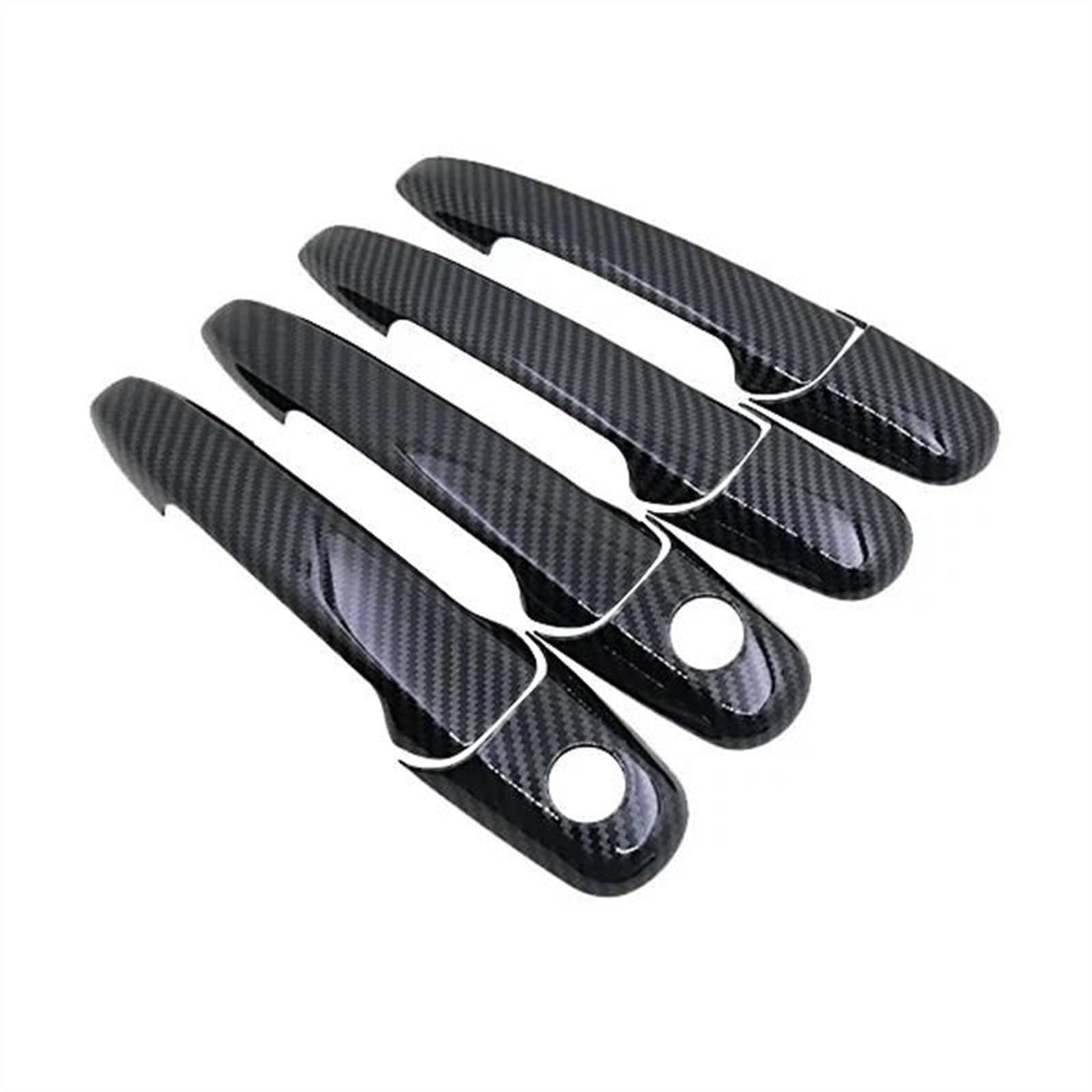 Csspdm Carbon A Carbon Fiber Door Handle Cover Trim Stickers For Mazda Cx7 Cx 7 Cx-7 Er 2007-2010 2011 2012 Car Protects Accessories(Carbon A)