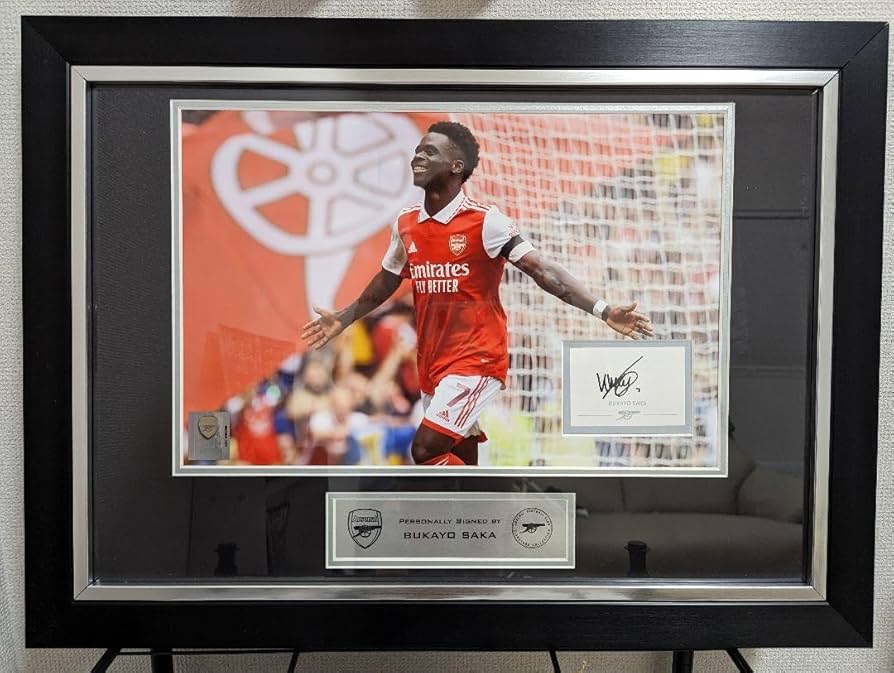 アーセナル サカ 額入り 直筆サイン アーセナル サカ 額入り 直筆サイン