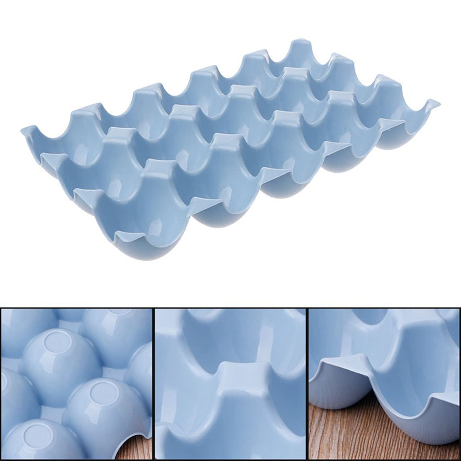 Cesta de Huevos Organizador de Huevos para el hogar Nevera Nevera Caja de Almacenamiento Organizador Cocina Soporte para Huevos Bandeja Nevera (1)