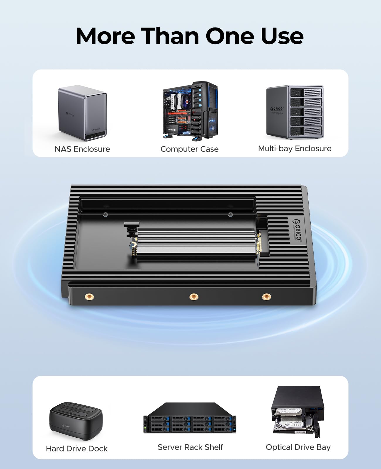 Adattatore ORICO M.2 NGFF A 3.5" SATA - Supporto Per SSD 2230/2242/2260/2280 B+M Key - Foto 7