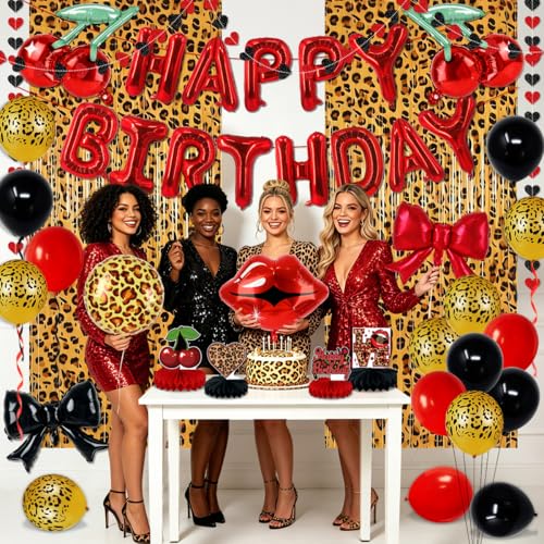 Image of Cheetah Print Birthday Decorations Leopard Party Decorations