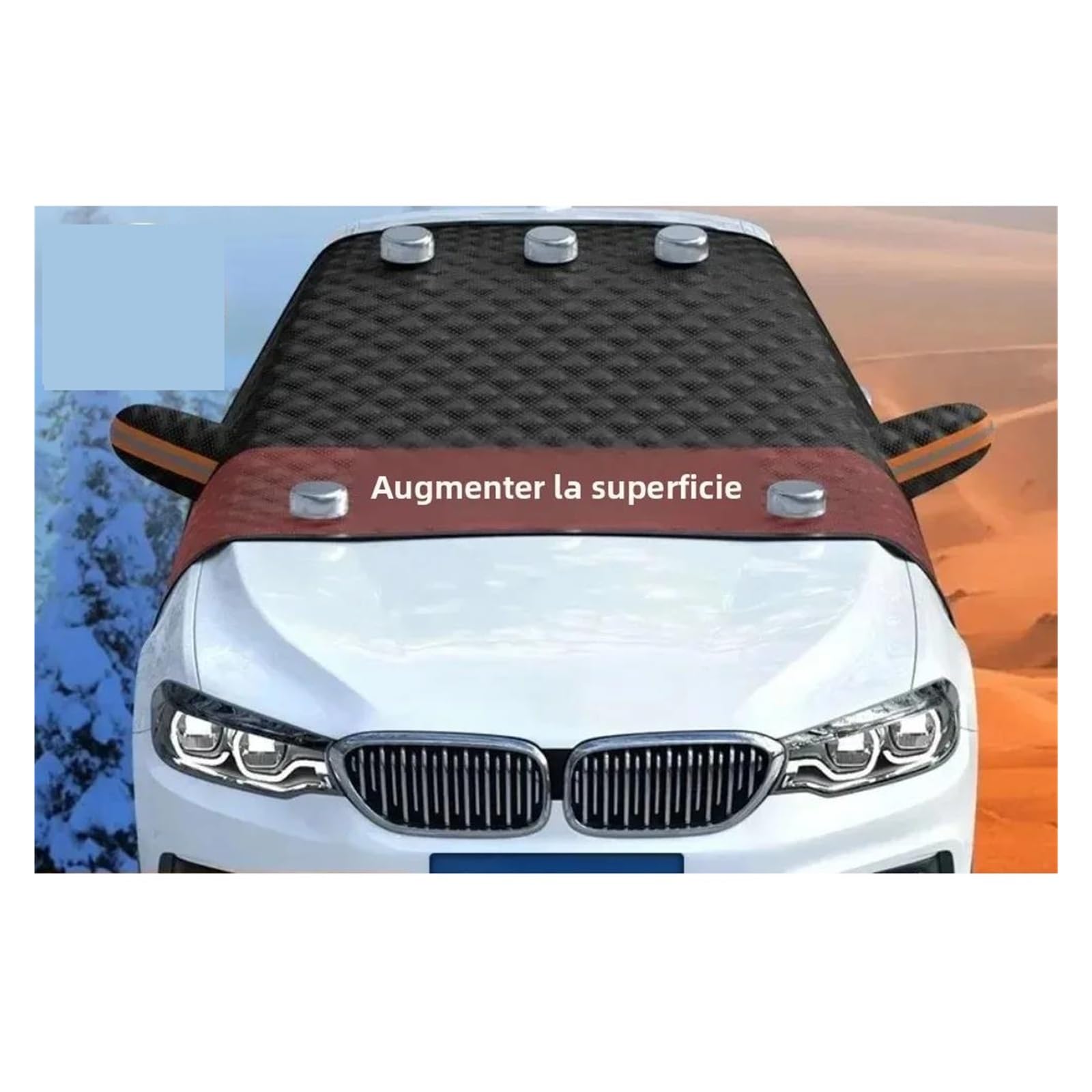 Telo Parabrezza Auto Antigelo Parabrezza per Auto, paraneve, Parasole Invernale per Esterni, Parasole per Parabrezza Automatico antighiaccio