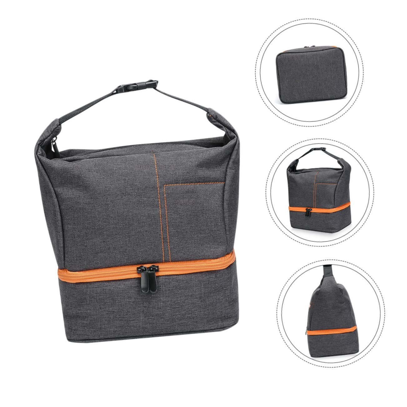 SHINEOFI Bolsa de Cámara Portátil y Prueba de con Compartimentos Separados para DSLR y Lentes para y Almacenamiento de Accesorios