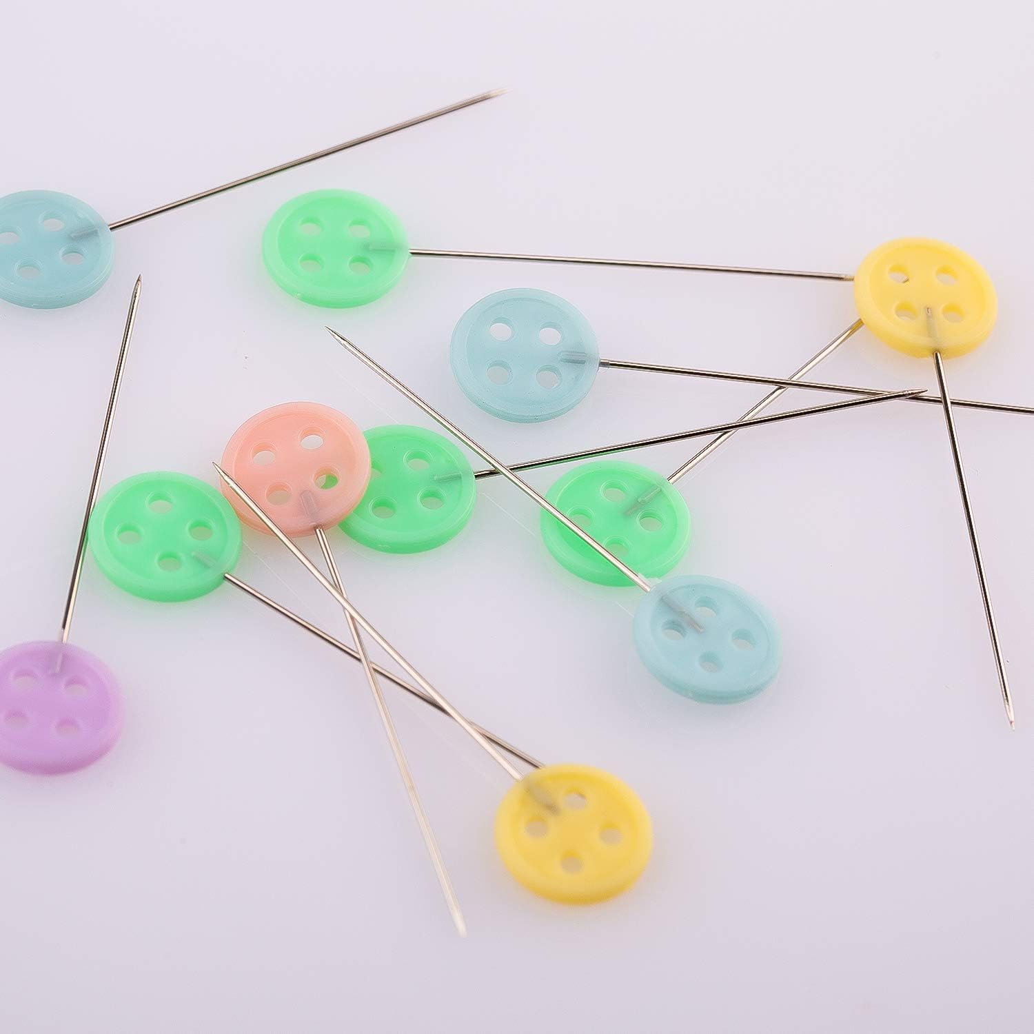 Gemsy Button Head Sewing Pins | Tailoring Essentials Stainless Steel Craft DIY Garment pins Rust-Resistant Tailoring Tools and Accessories | Straight Pin, Dressmaking Pin, Fabric Shirt pins 1