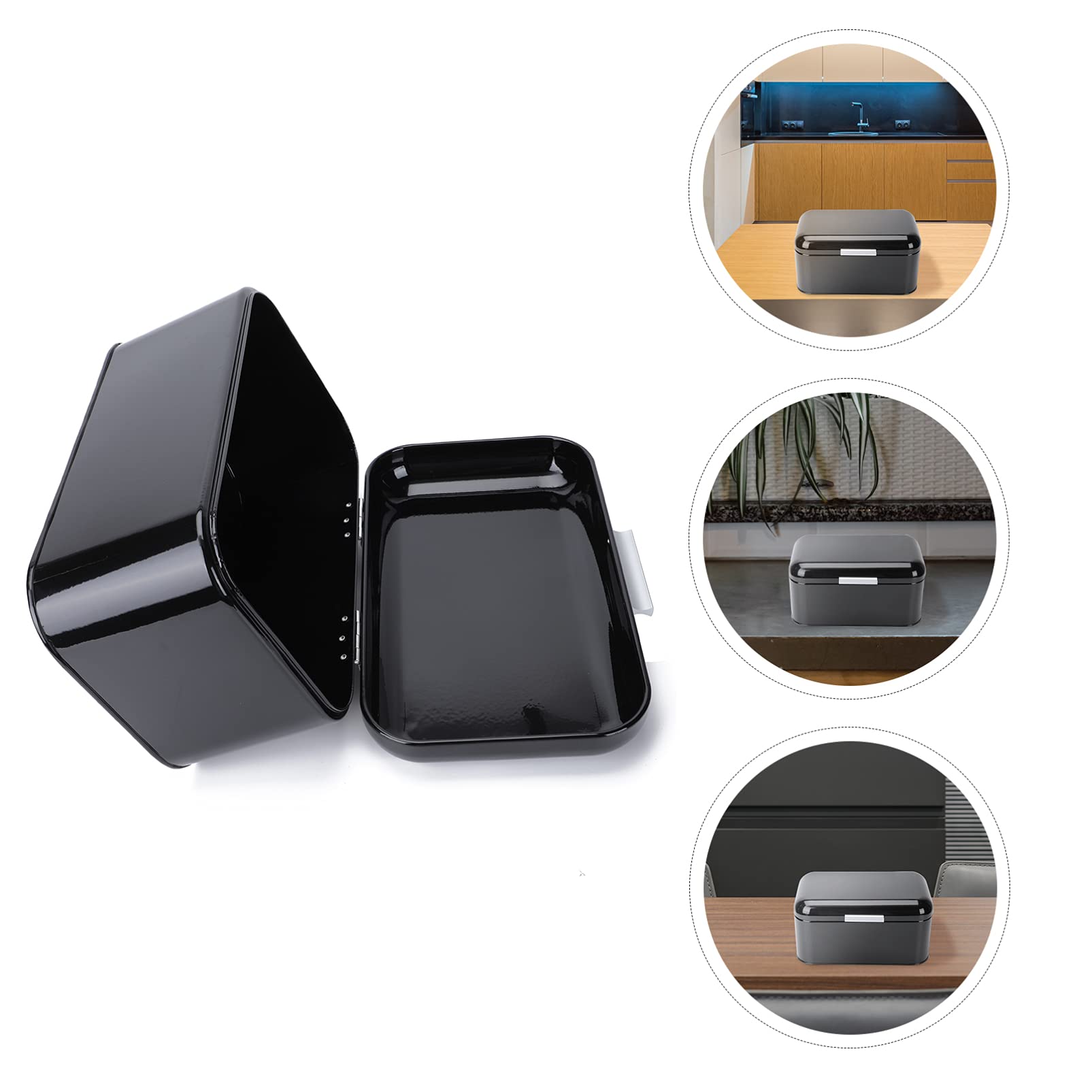 ABOOFAN Tarro De Almacenamiento Tipo Caja De Pan Metálica Para Cocina Organizador De Pan