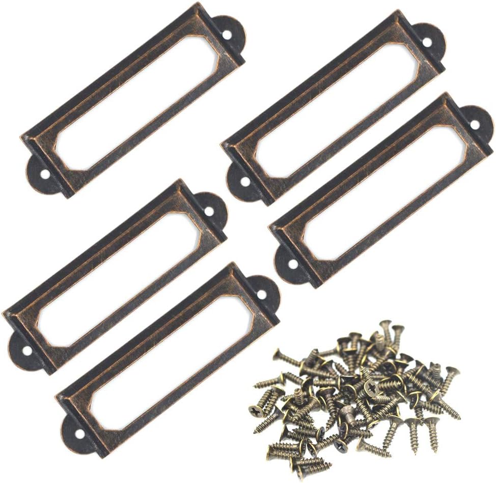 40 Pieces 60 x 17mm Office Library File Drawer Card