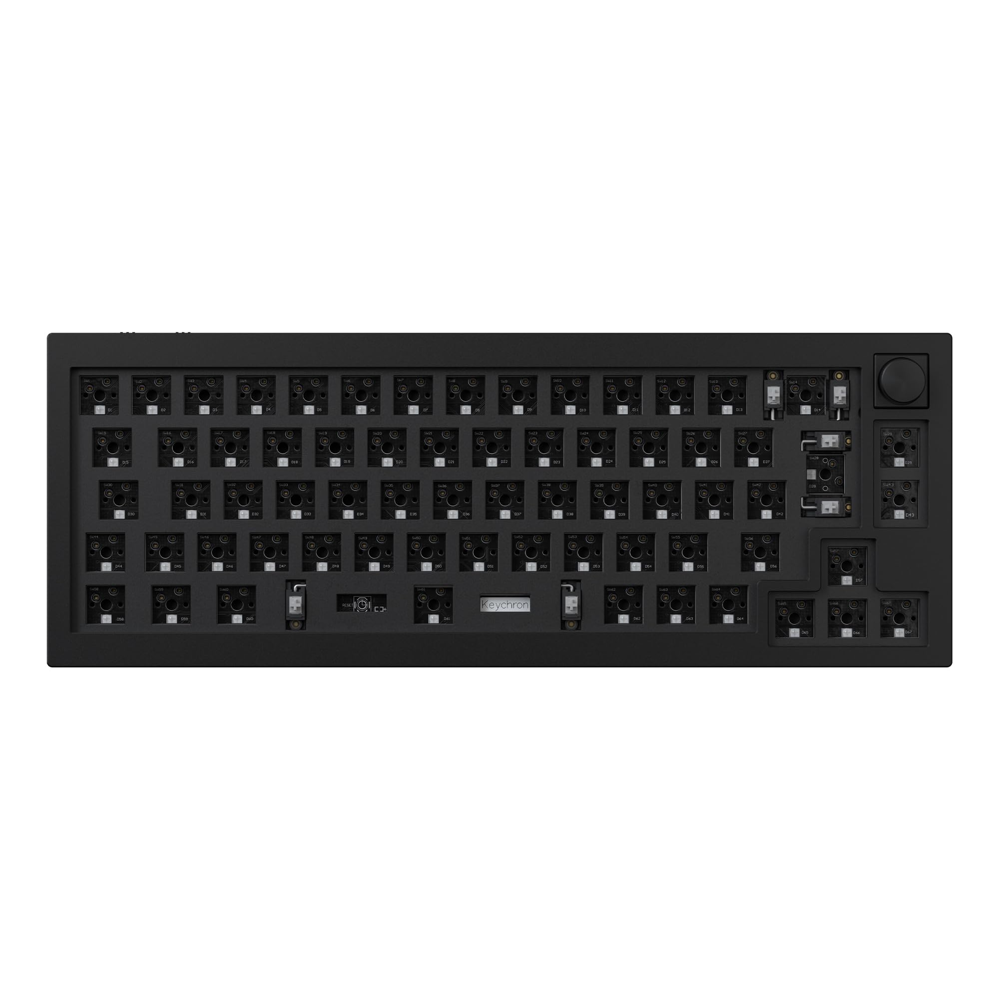 Keychron Q2 Pro – Mechanischer Tastatur-Kit 65% ISO-Layout