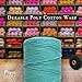 Durable Loom Warp Thread (Turquoise), 8/4 Warp Yarn (800 Yards), Perfect for Weaving: Carpet, Tapestry, Rug, Blanket or Pattern - Warping Thread for Any Loom