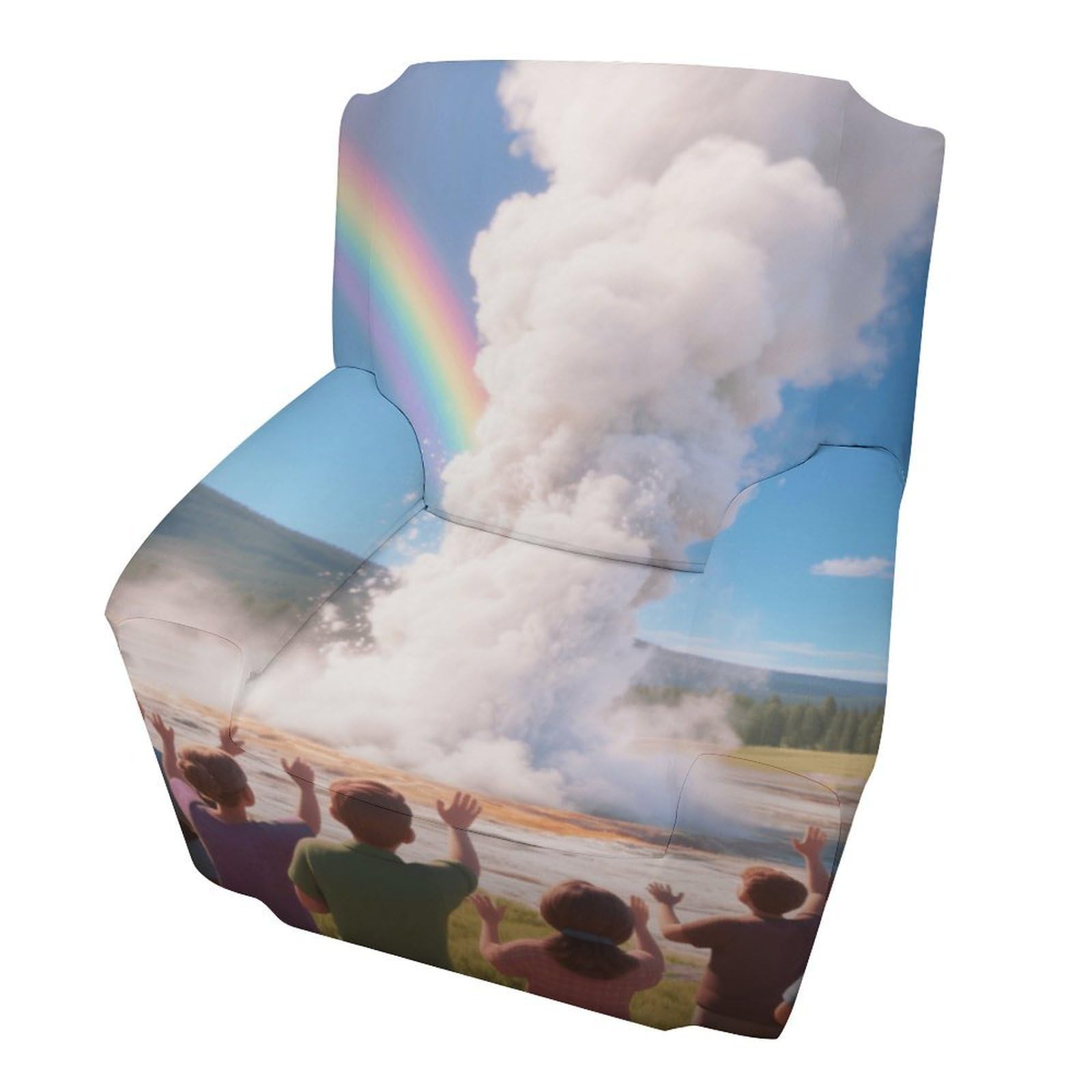 Fekiloot Style Geyser Eruptions Couch Cover Sofa Cover Sofa Slipcover