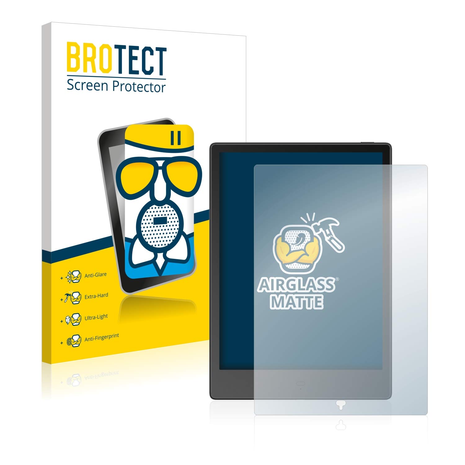 brotectAnti-Glare Glass Screen Protector Matte compatible with Boyue Likebook Alita - Anti-Scratch 9H Protection Film