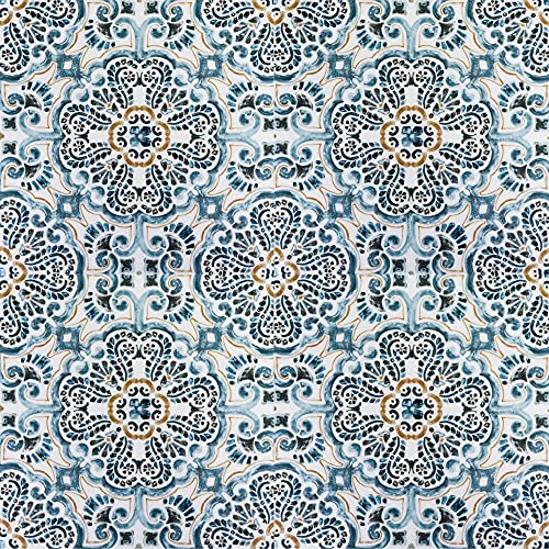 Luxury Vinyl Flooring Tiles By Lucida Usa | Peel And Stick Floor Tile For Diy Installation | 36 Decorative-Look Tiles | Sicilian Blue | Basecore | 36 Sq. Feet | 12 Inch X 12 Inch #TOP1
