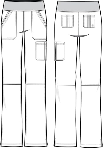 Miniatura 9 de Healing Hands Purple Label - Pantalón Tori para mujer - Cinco bolsillos pantalón tipo Cargo uniforme de hospital