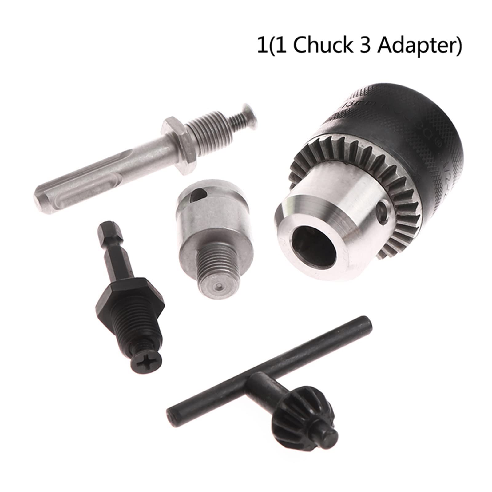 1 ensemble 1.5-13mm convertisseur 1/2 pouces-20UNF clé perceuse mandrin filetage adaptateur à changement rapide SDS clé à percussion hexagonale adaptateur de foret Chuck(3(Chuck SDS Adapter