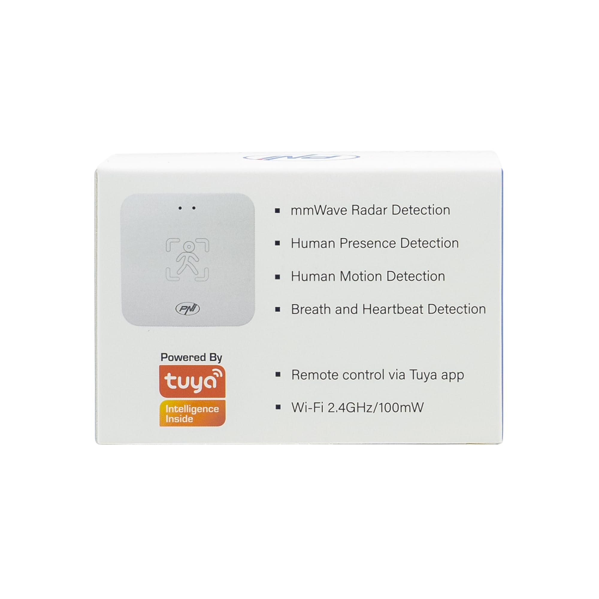 Sensor de Presencia Wi-Fi PNI SafeHouse HS402, con Ondas Radar milimétricas, Radio de 10 m, detecta Movimiento y Presencia estática
