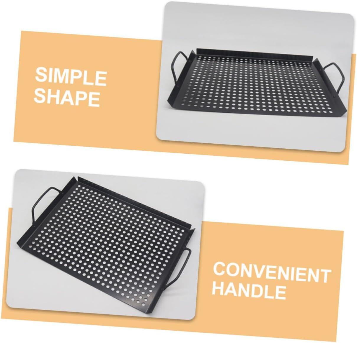 Grill Skillet Outdoor Barbecue Grill Pan Nonstick Stainless Steel Grilling Pan Bbq Tray