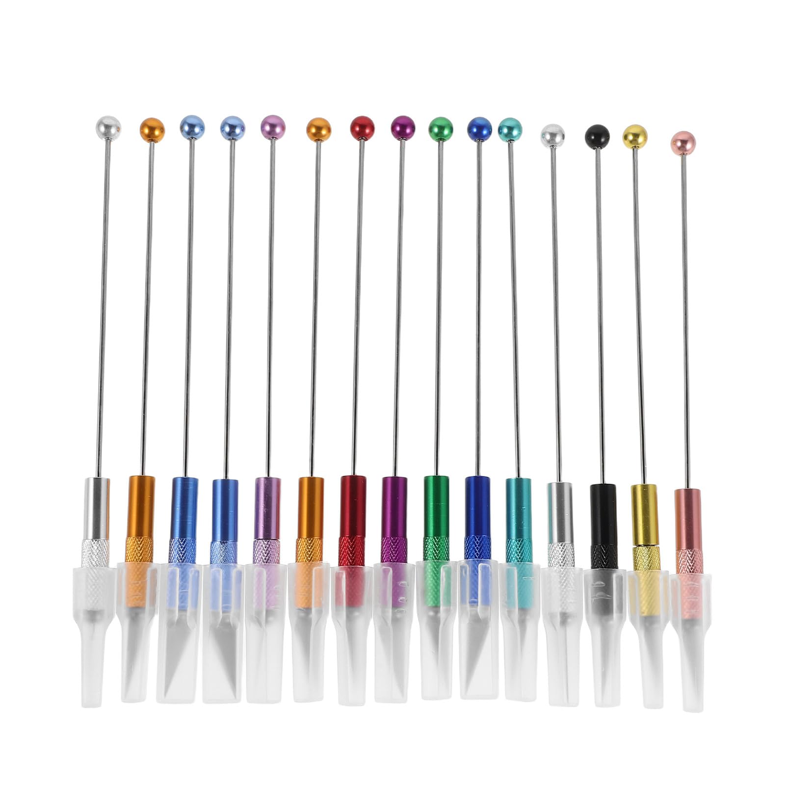 Alipis 15 Barre Portautensili per Perline - Kit di Barre Metalliche Colorate per Perline, Strumenti per La Creazione di Gioielli Fai da Te E Accessori di Ricambio per